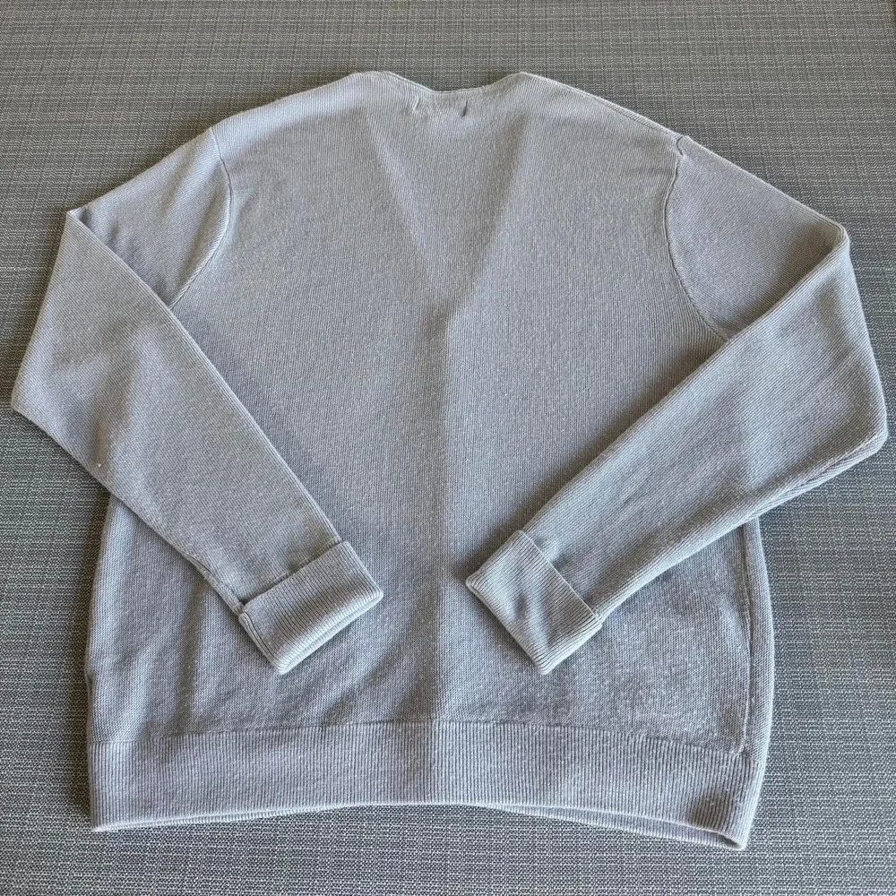 Towncraft Men's 2XL Tall Grey Acrylic Cardigan Sweater